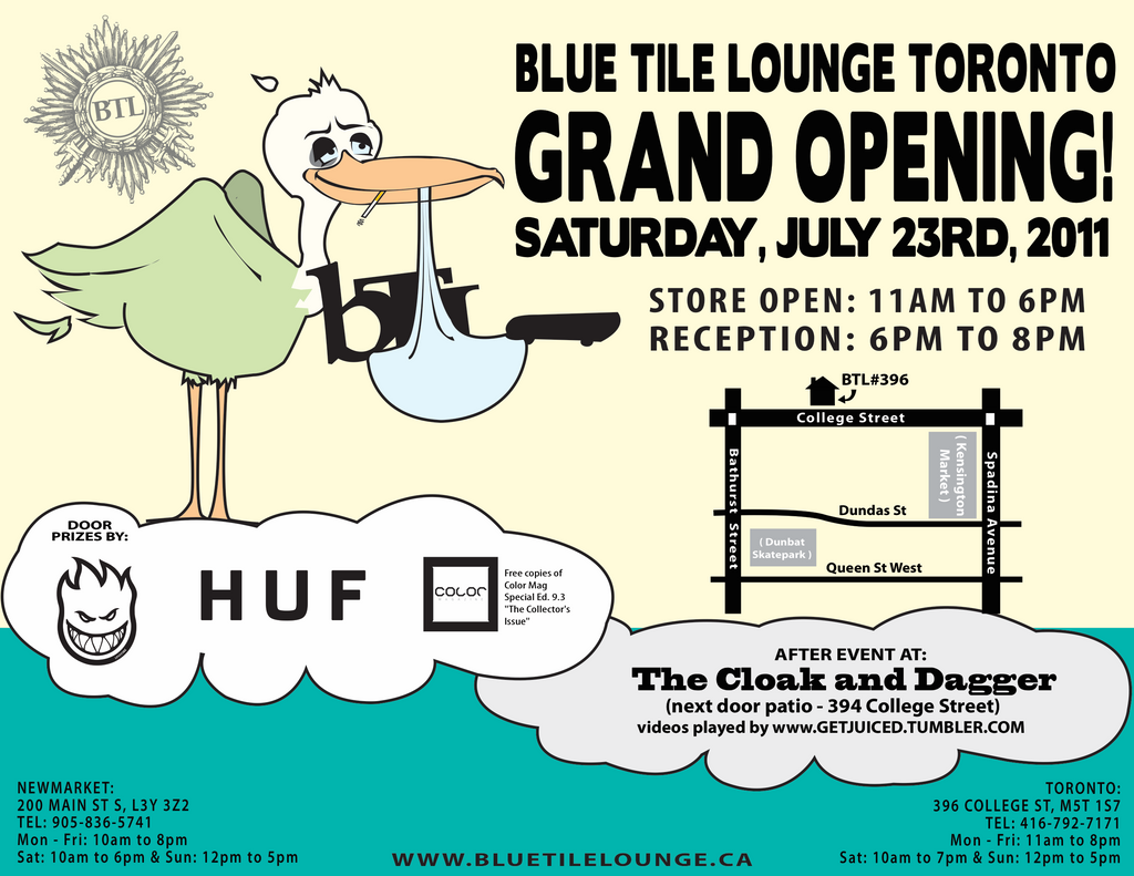 Opening Day 396 College Blue Tile Lounge Skateboard Shop