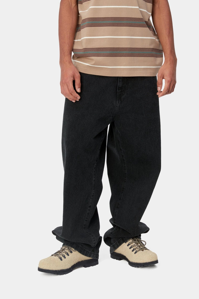 Carhartt WIP Pant Landon Black Stone Washed front view on model