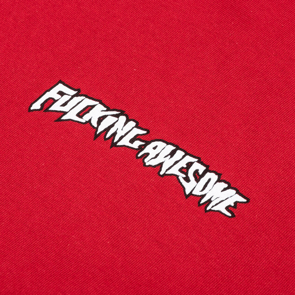 Fucking Awesome T-Shirt Coke Dad Sport Scarlet front graphic close up