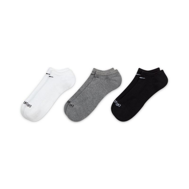 Nike SB Socks 3 Pack Everyday Plus Cushioned No Show Multi Lrg off foot