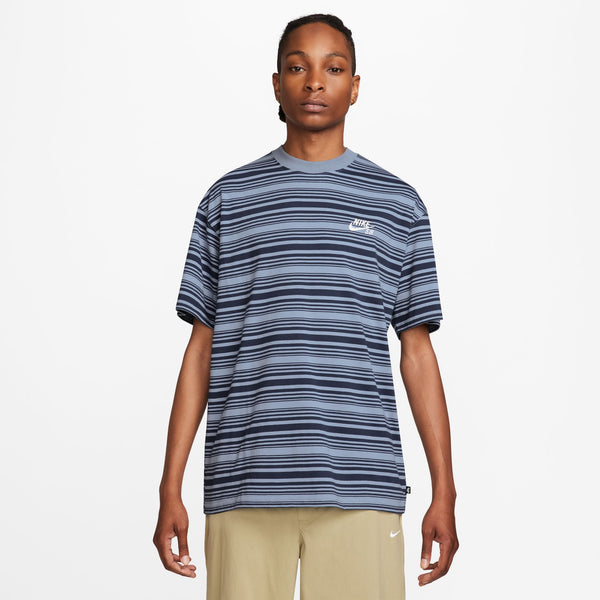 Nike SB T-Shirt Striped Max90 Ashen Slate – Blue Tile Lounge 