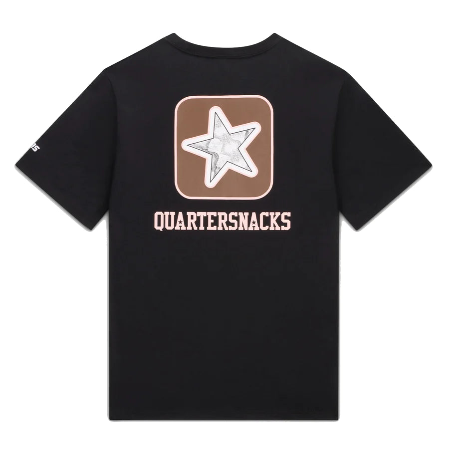 Converse X Quartersnacks T-Shirt Black back view