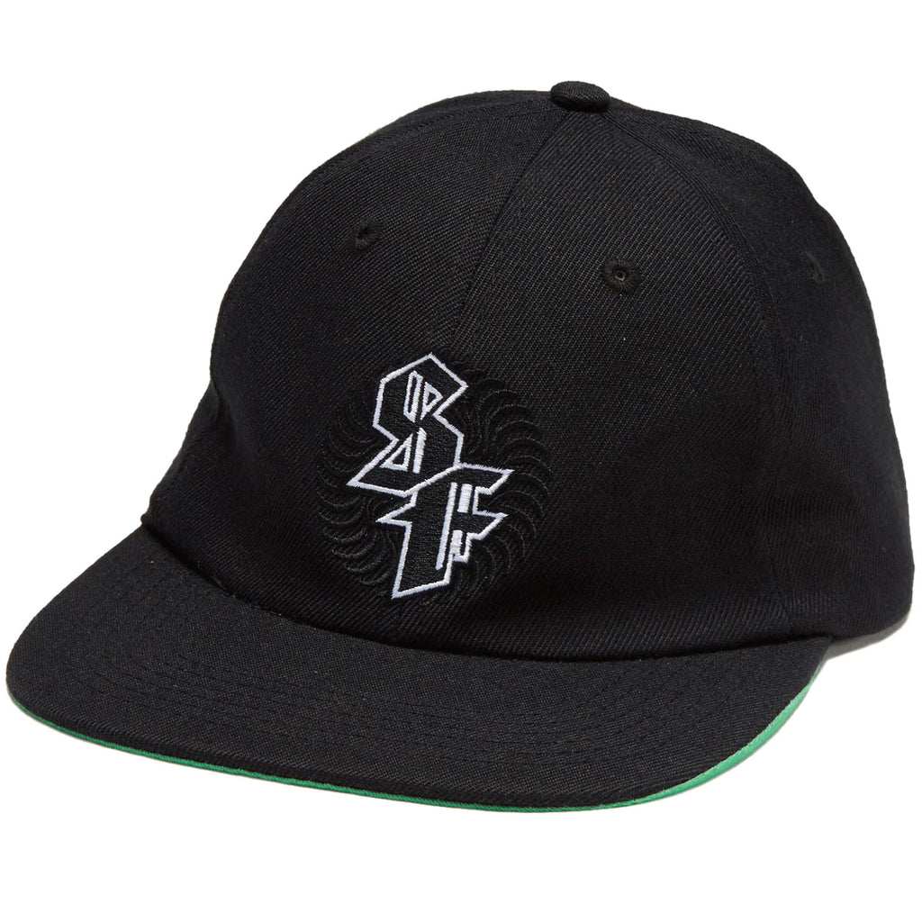 Spitfire 6 Panel Hat Spitball Swirl Black front view