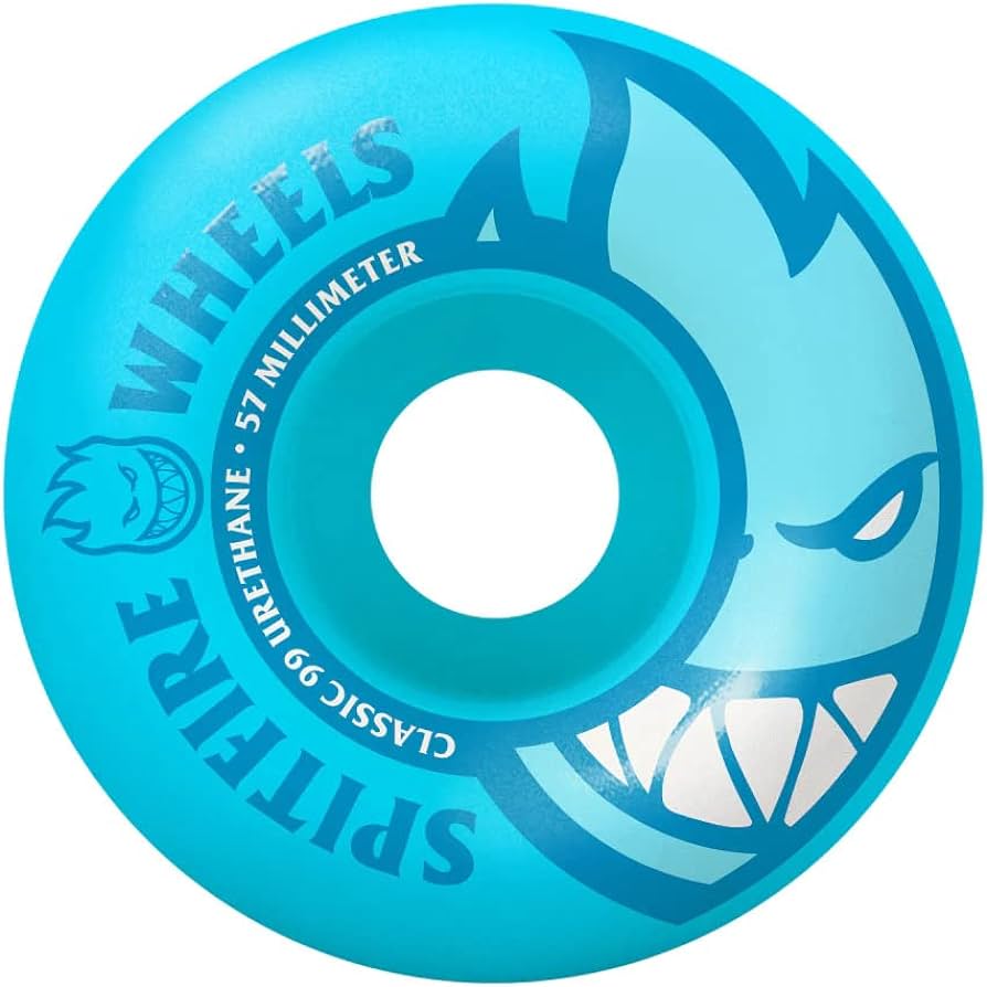 Spitfire Wheels Neon Bigheads Classic 57mm Blue front view