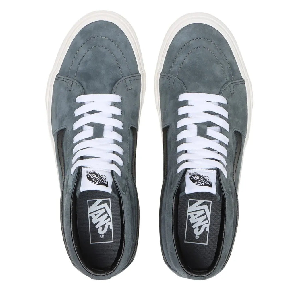 Vans Sk8 Mid Pig Suede 2-Tone Utility Turbulence view from above