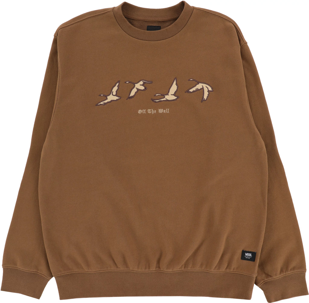 Vans Crew Neck Sweater Geese Sepia front view