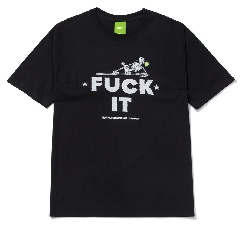 Huf Get Folded T-Shirt Black fuck it fold