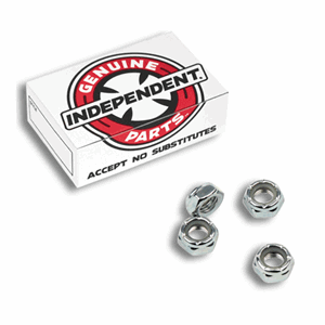 Independent Axel Nuts set of 4 silver