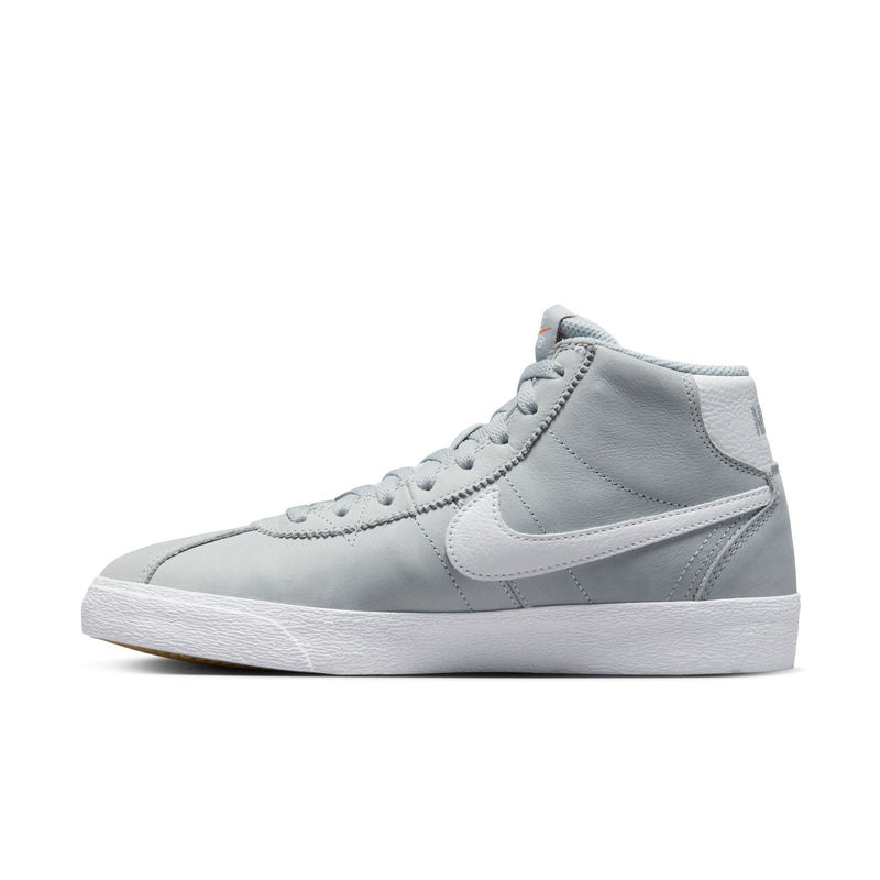Nike SB Bruin High ISO Wolf Grey White in step view