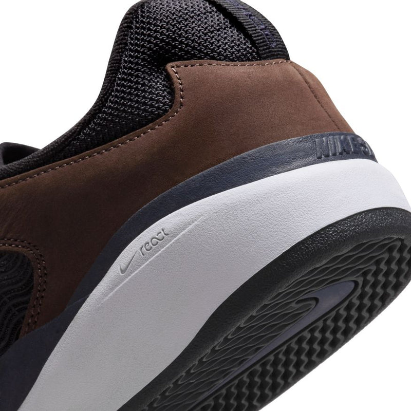 Nike SB Ishod Premium Baroque Brown/Obsidian-Black heel detail