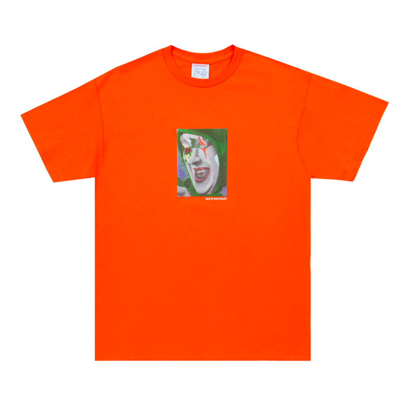 Sci-Fi Fantasy Alessi T-Shirt Orange front view 