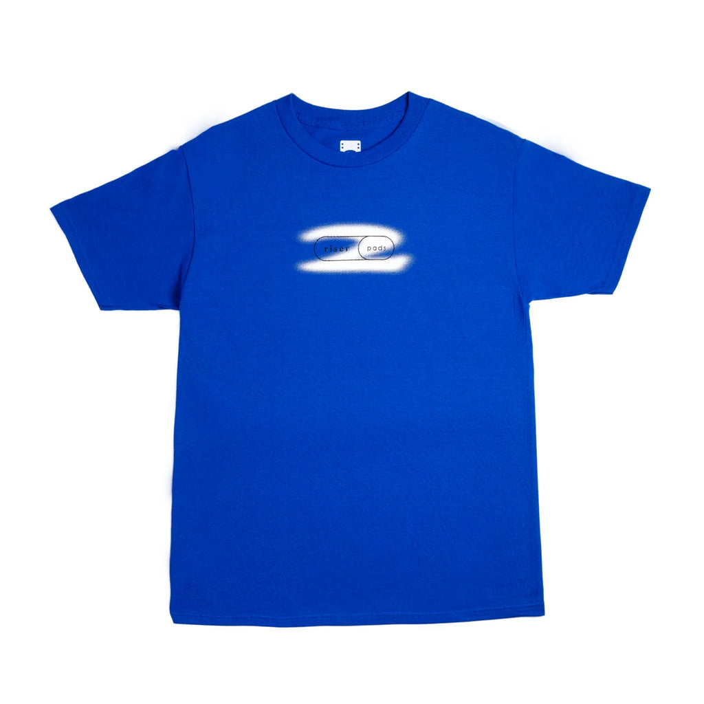 2 Riser Pads T-Shirt Band Royal Blue front view