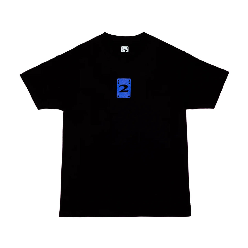 2 Riser Pads T-Shirt Logo Black fornt view