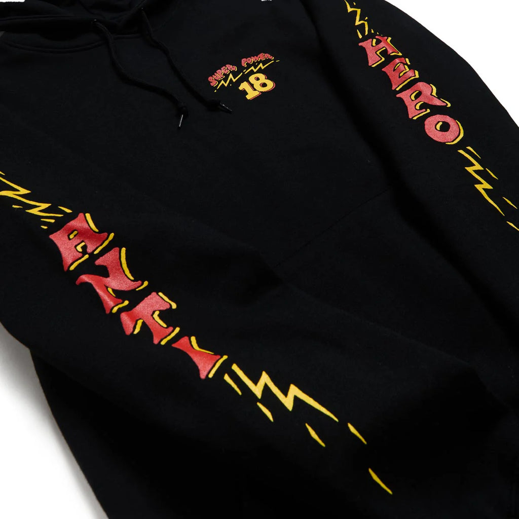 Anti Hero Hoodie Superpower 18 Black graphic detail