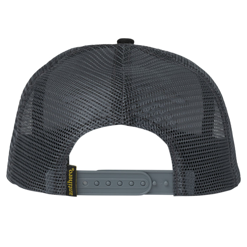 Anti Hero Snapback Hat Basic Eagle Black/Charcoal back view