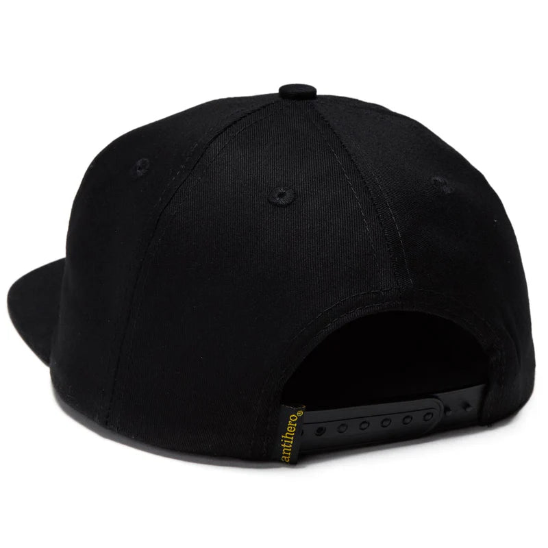 Anti Hero Snapback Hat Superpower 18 Black back view