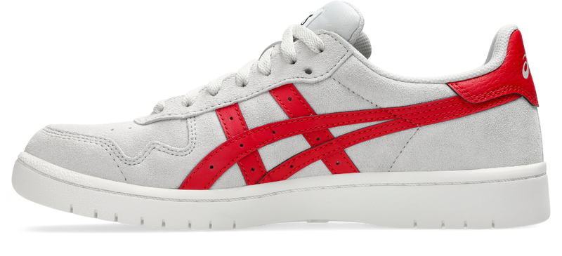 Asics Japan Pro Cloudy Grey/Classic Red in step view