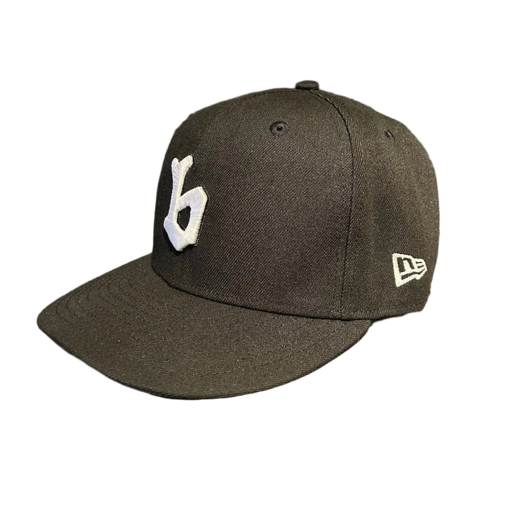 Blue Tile Lounge Fitted New Era Hat B 97 Logo Black/White