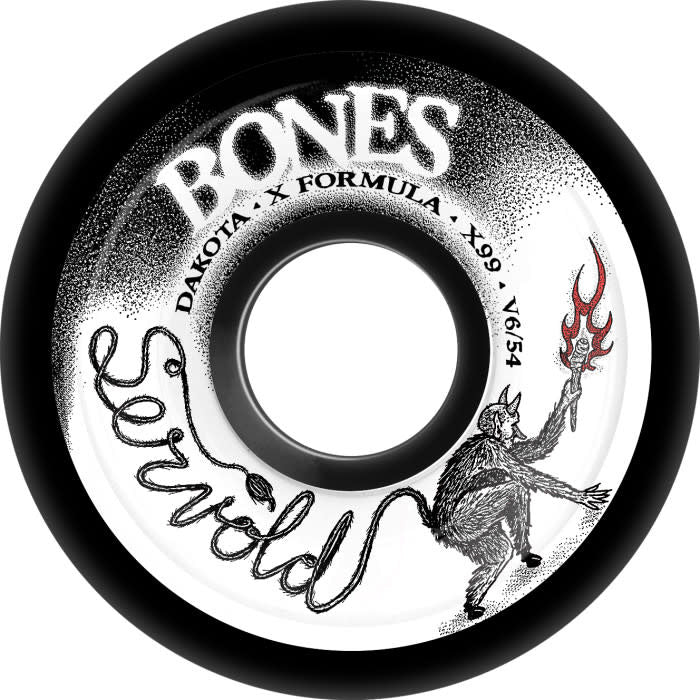 Bones Wheels X Formula Servold Eternal Search Black 54mm 99a V6 front view