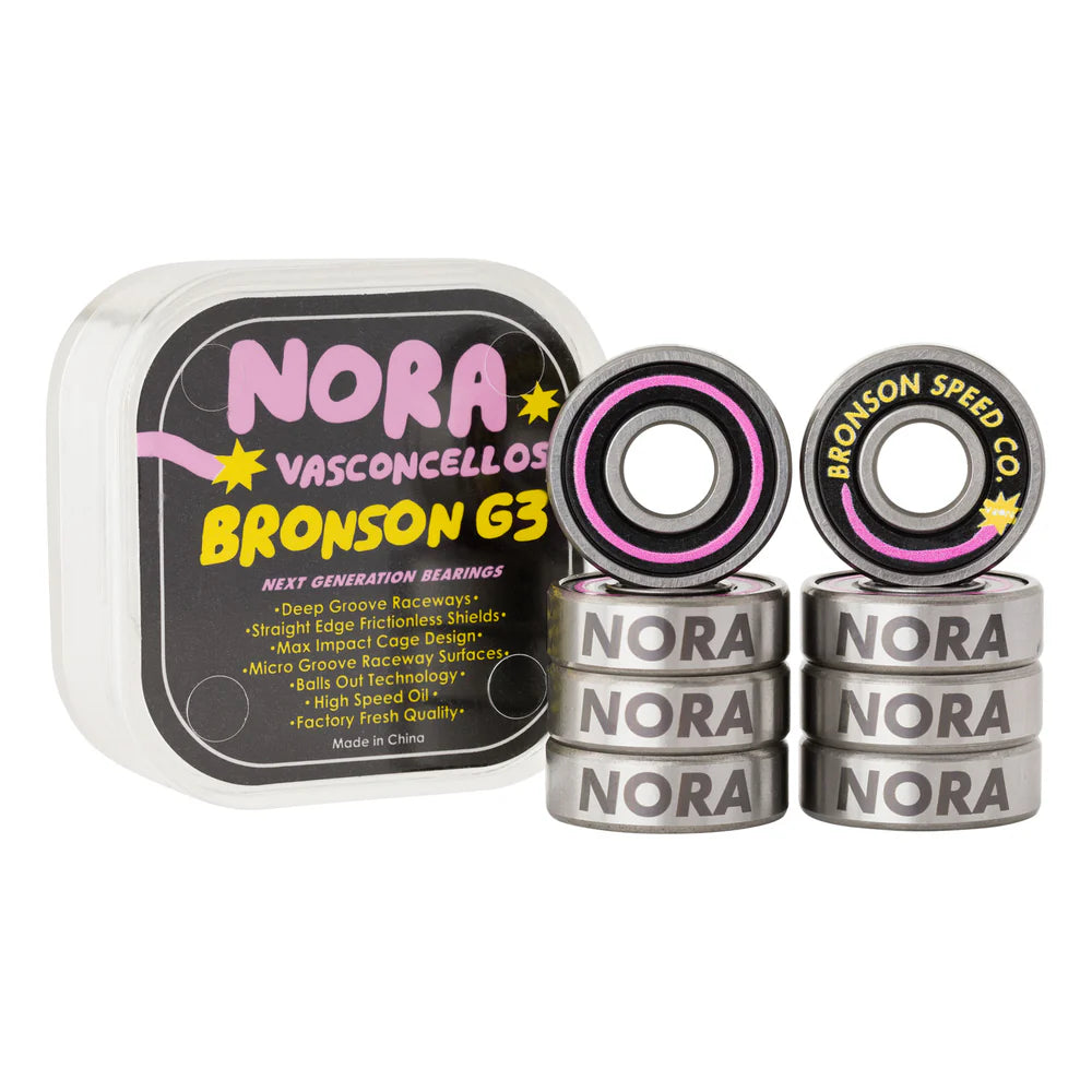 Bronson Nora Vasconcellos Pro G3 Bearings package and bearings view