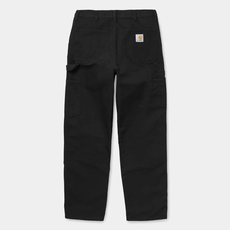 Carhartt WIP Pant Double Knee Black Rinsed back view