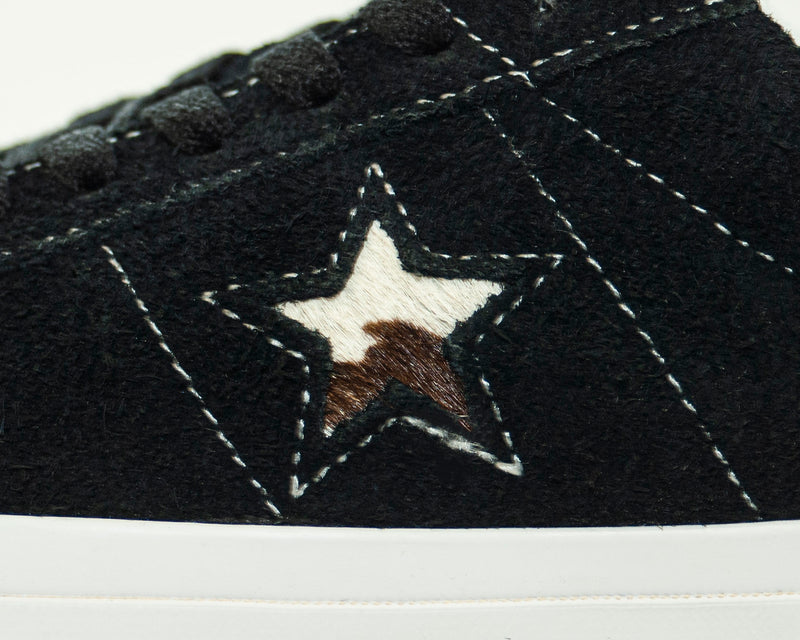 Converse Cons X BTL One Star Pro Black / Egret / Pasture star detail