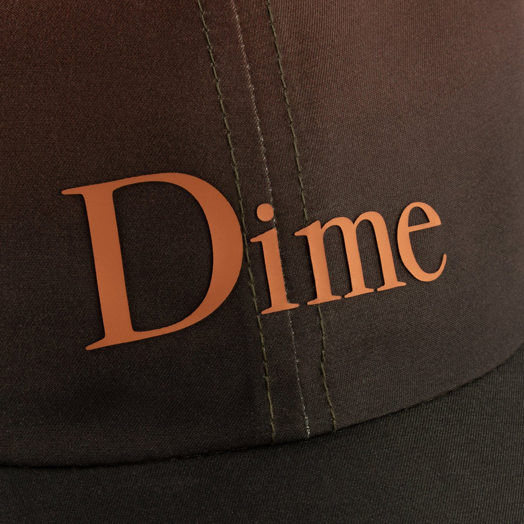 Dime 6 Panel Hat Classic Gradient Low Pro Auburn logo detail