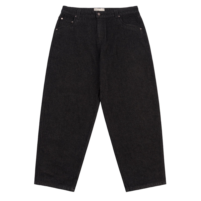 Dime Denim Classic Baggy Black Washed front view