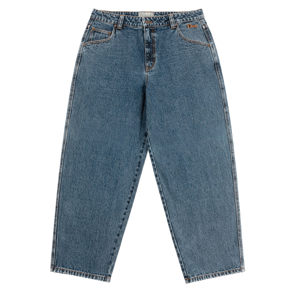 Dime Denim Classic Baggy Stone Washed front view