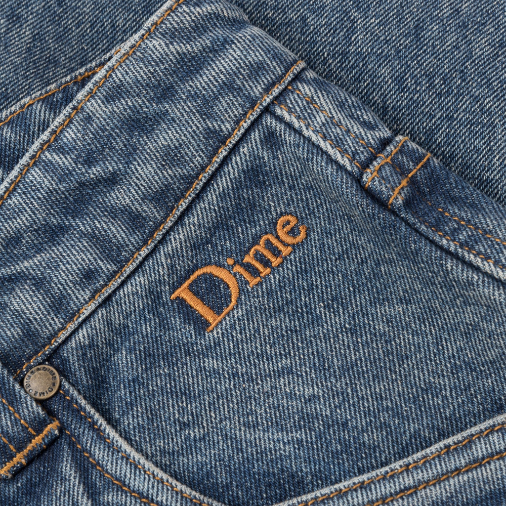 Dime Denim Classic Baggy Stone Washed change pocket detail