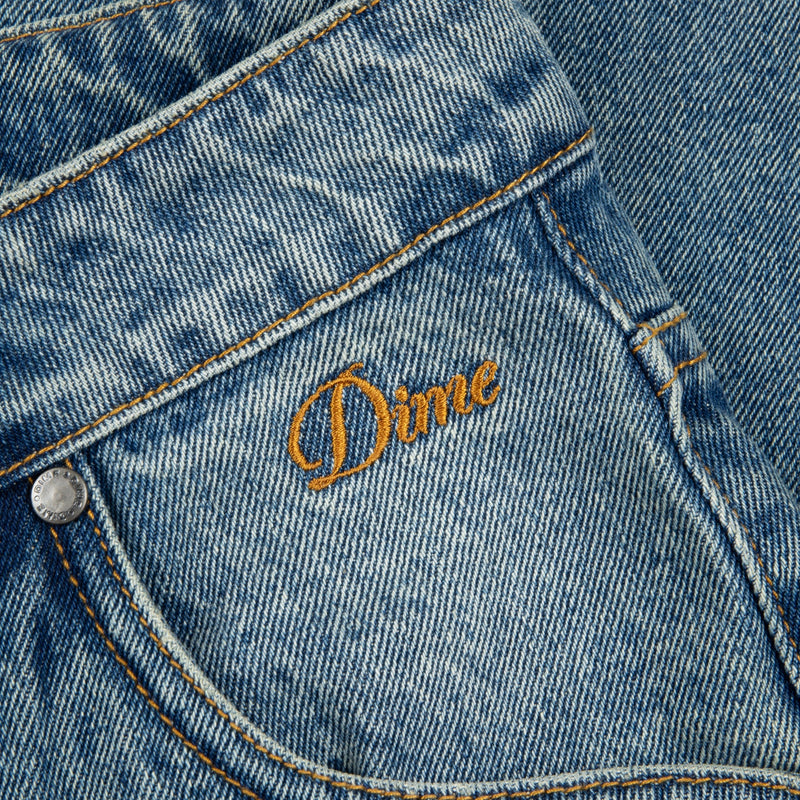 Dime Denim Classic Relaxed Sandblasted Indigo change pocket