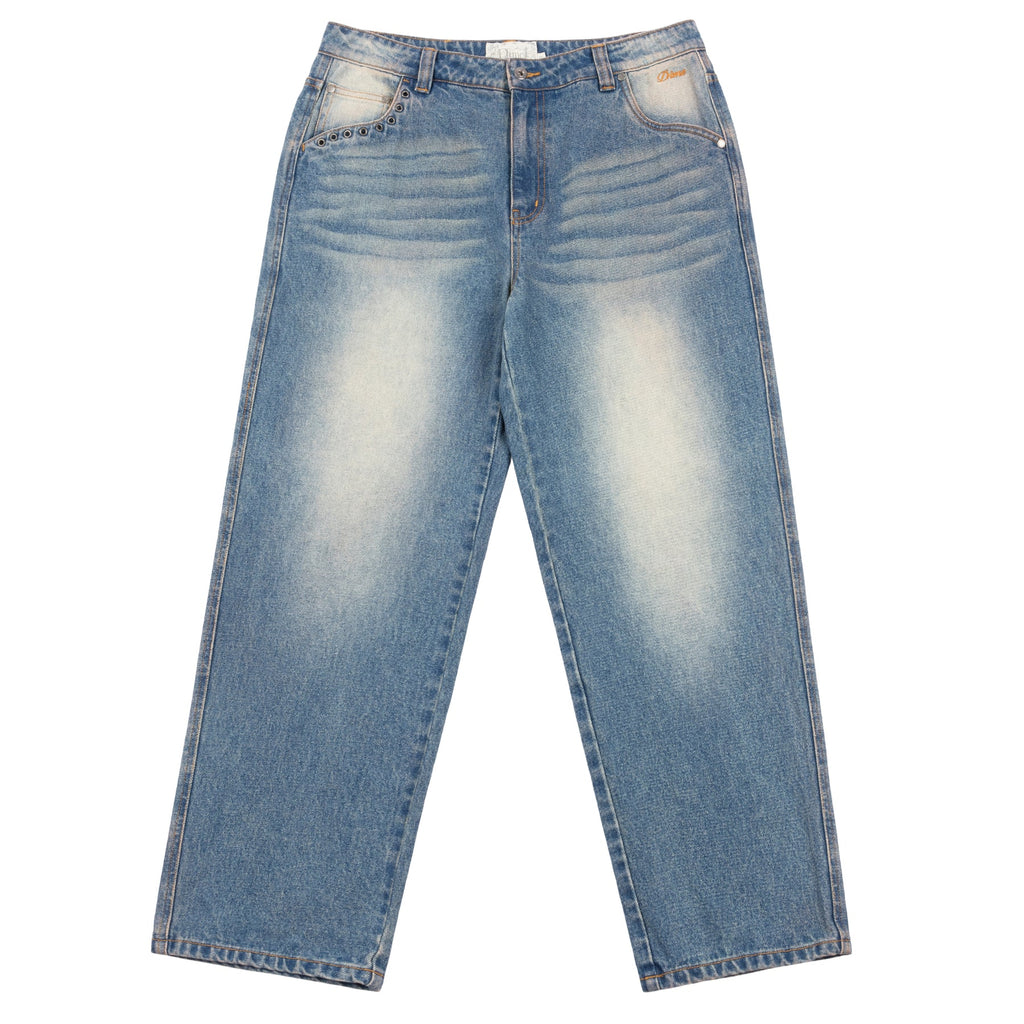 Dime Denim Classic Relaxed Sandblasted Indigo front view