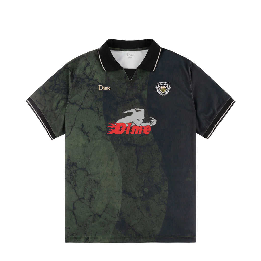 Dime Soccer Jersey Final Forest Green front view