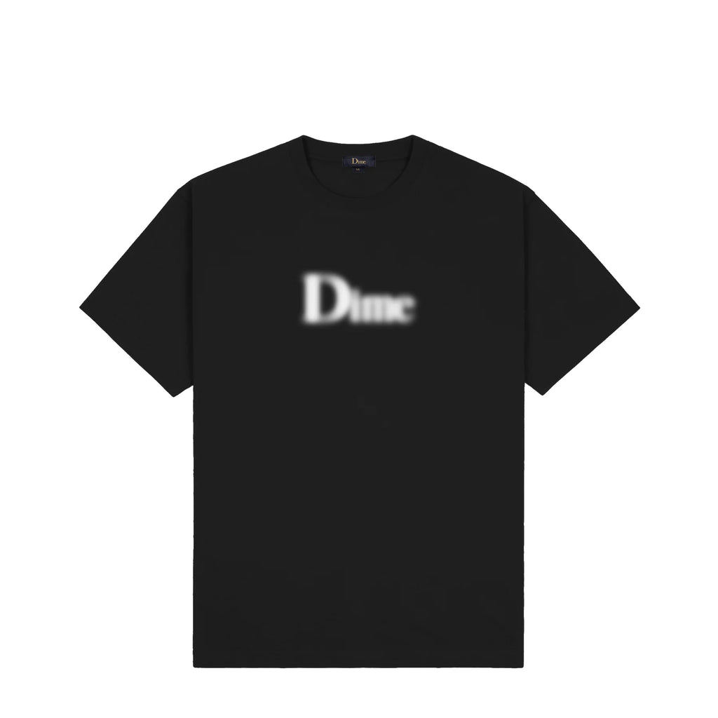 Dime T-Shirt Classic Blurry Black front of tee