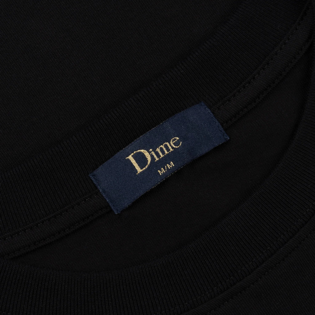 Dime T-Shirt Classic Small Logo Black neck tag