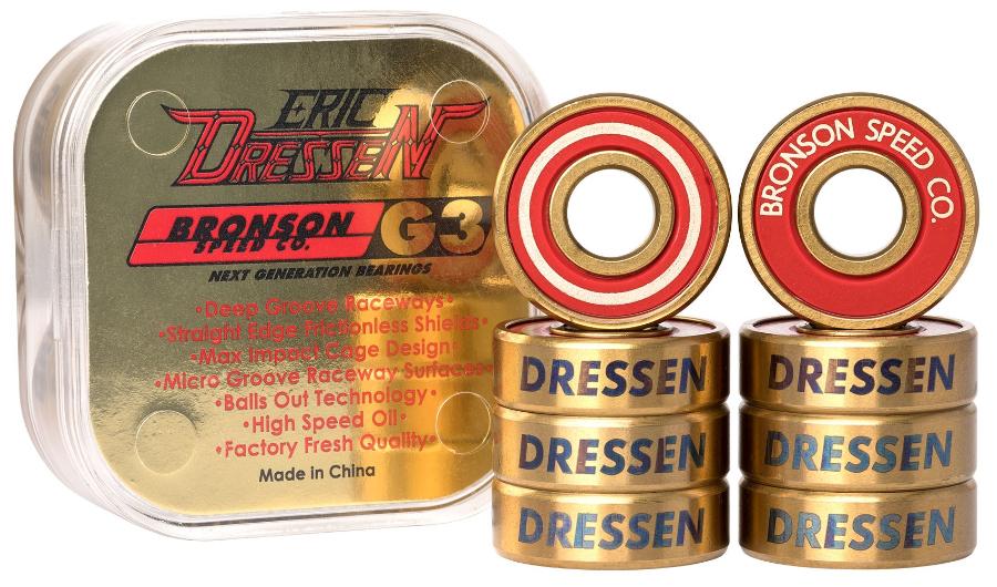 Bronson Eric Dressen Pro G3 Bearings red shields