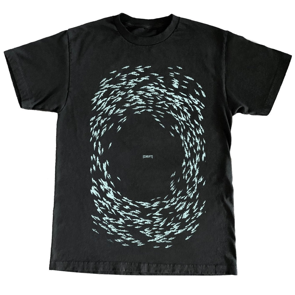 Atlantic Drift T-Shirt Fish Glow Tech Black