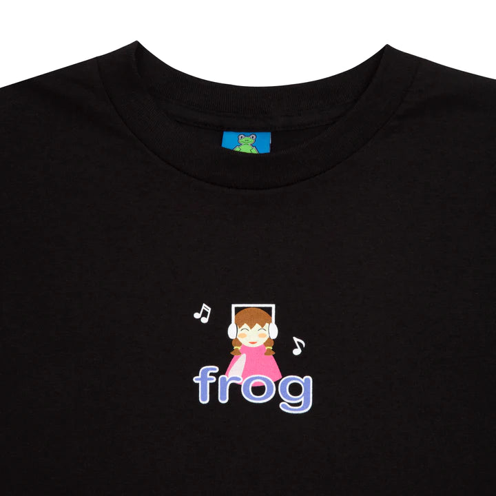 Frog T-Shirt I'm Not Listening Black logo detail
