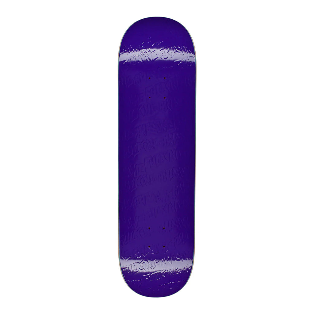 Fucking Awesome Deck Stamp Embossed Purple 8.0" bottom graphic