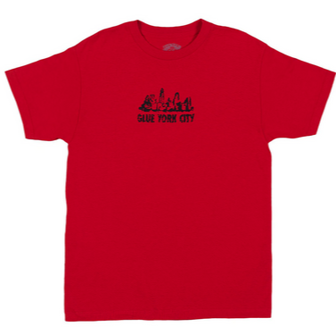 Glue T-Shirt Glue York City Red front view
