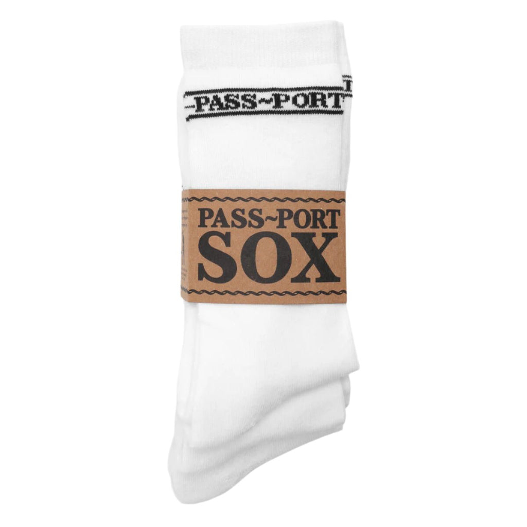 Passport 3 pack socks white
