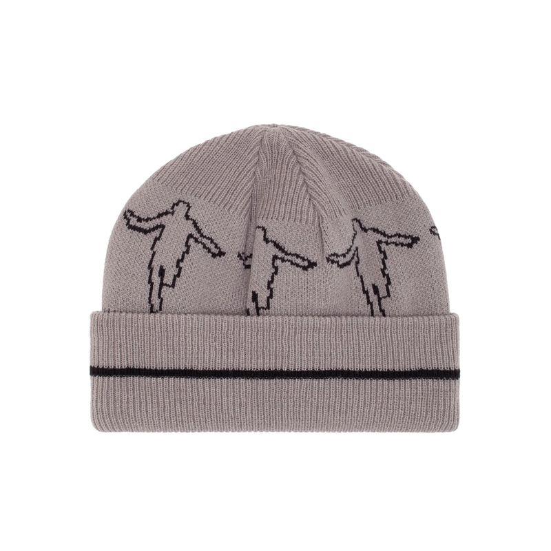 Hockey Beanie Hank Grey front view