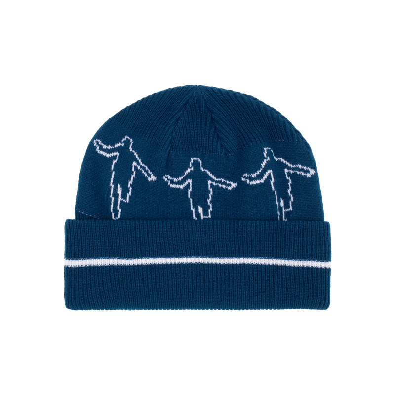 Hockey Beanie Hank Navy front view