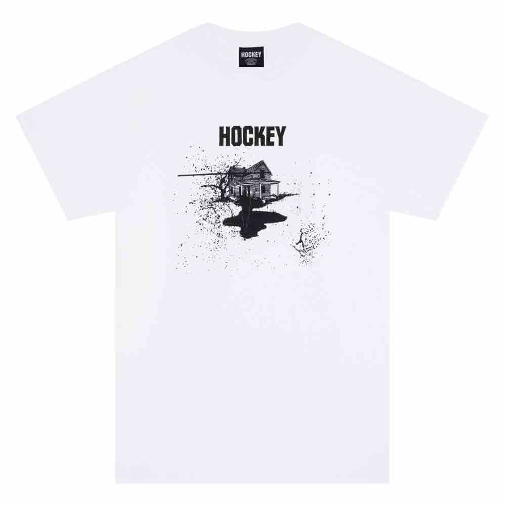 Hockey T-Shirt Spilt Milk White front view