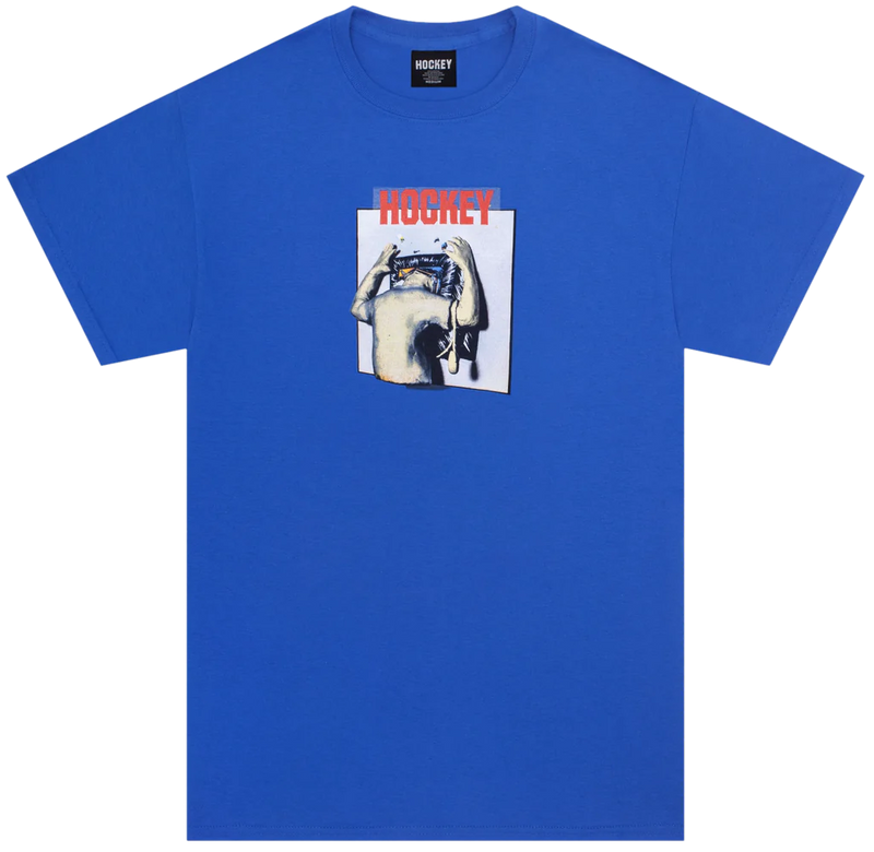 Hockey T-Shirt Screen Time Blue front view