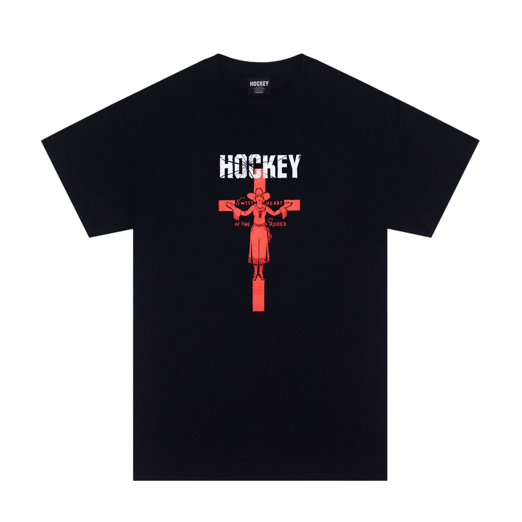 Hockey T-Shirt Sweet Heart Black front view
