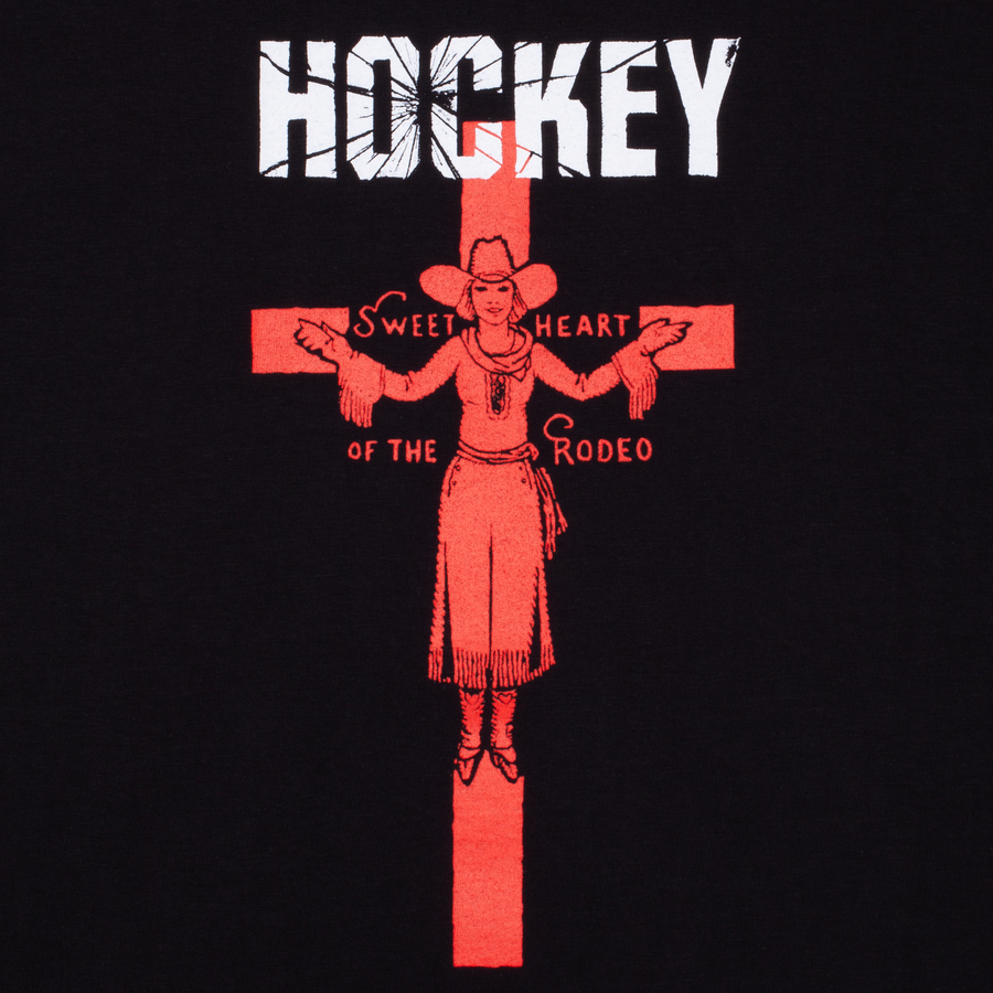 Hockey T-Shirt Sweet Heart Black close up