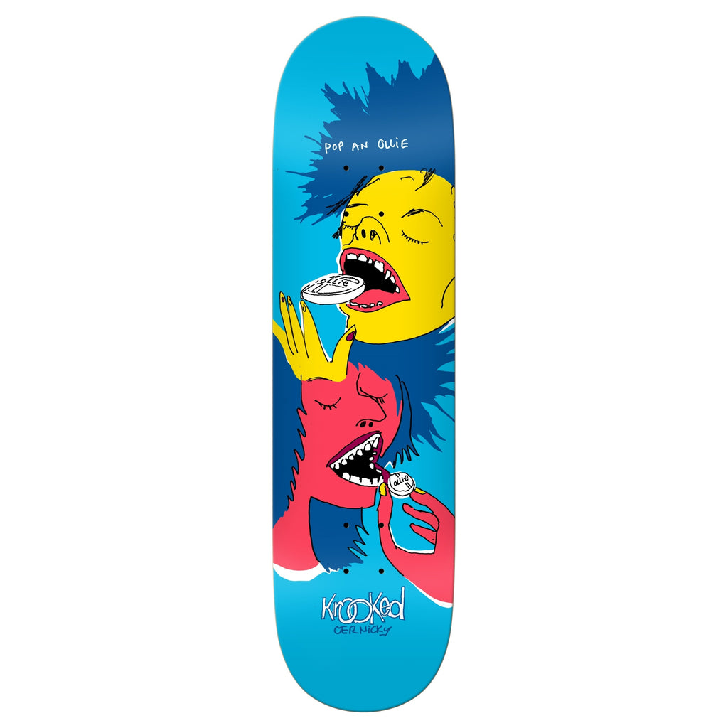 Krooked Deck Cernicky Popped 8.38" bottom graphic