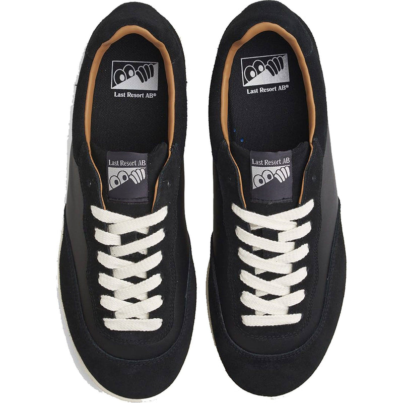 Last Resort AB CM001 Suede/Leather Lo Black/White top down view