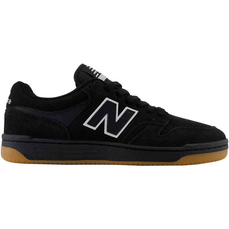 New Balance Numeric 480 Black White side view